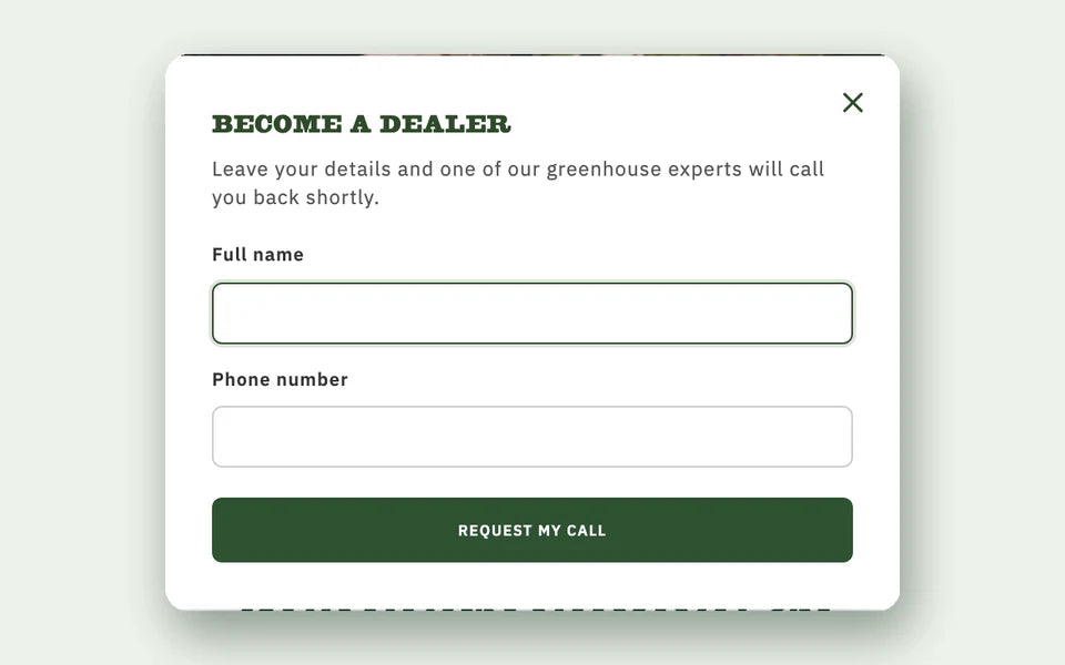 The wholesale account application form