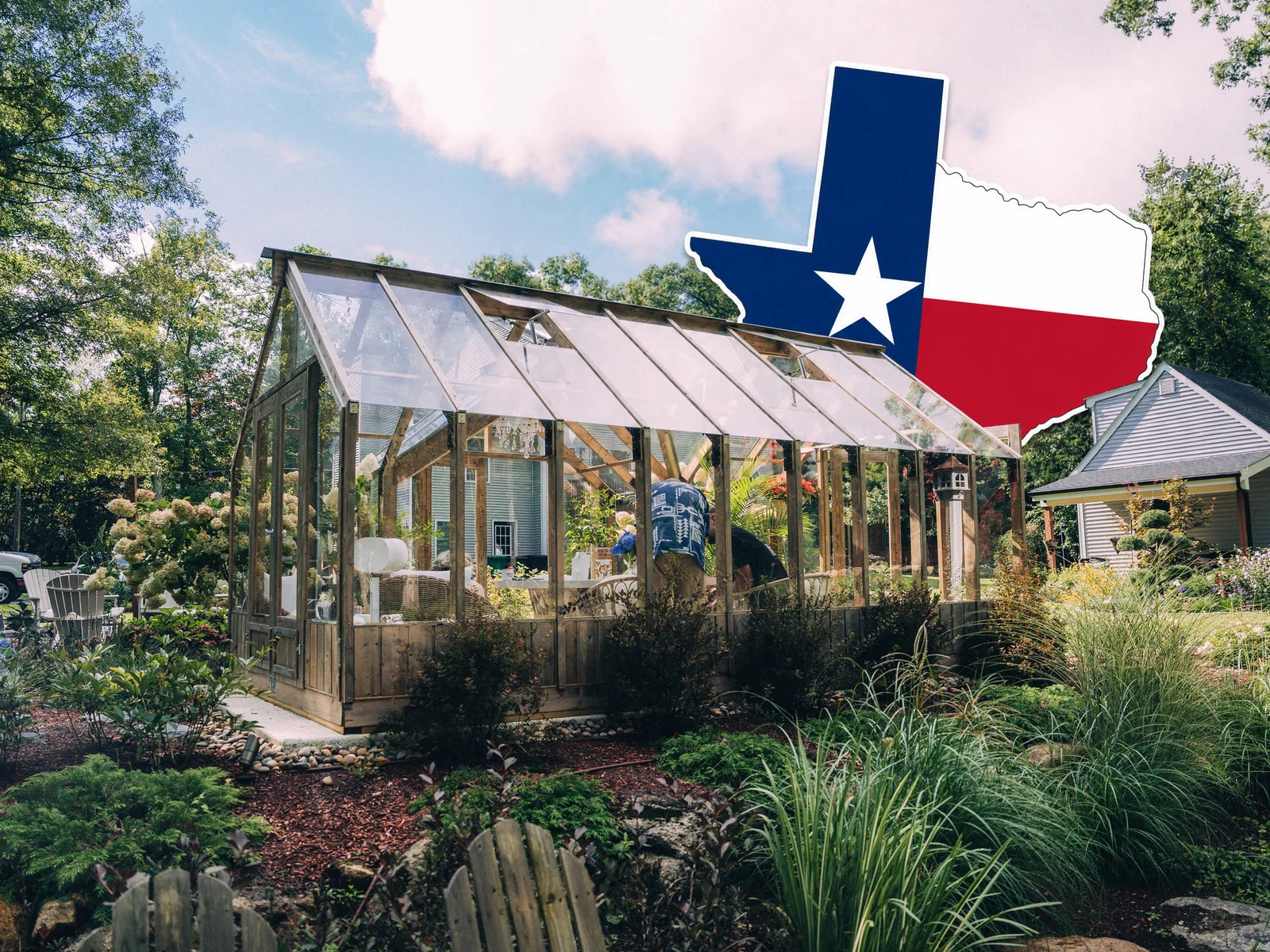 The Texas emblem over the Nordwood garden room